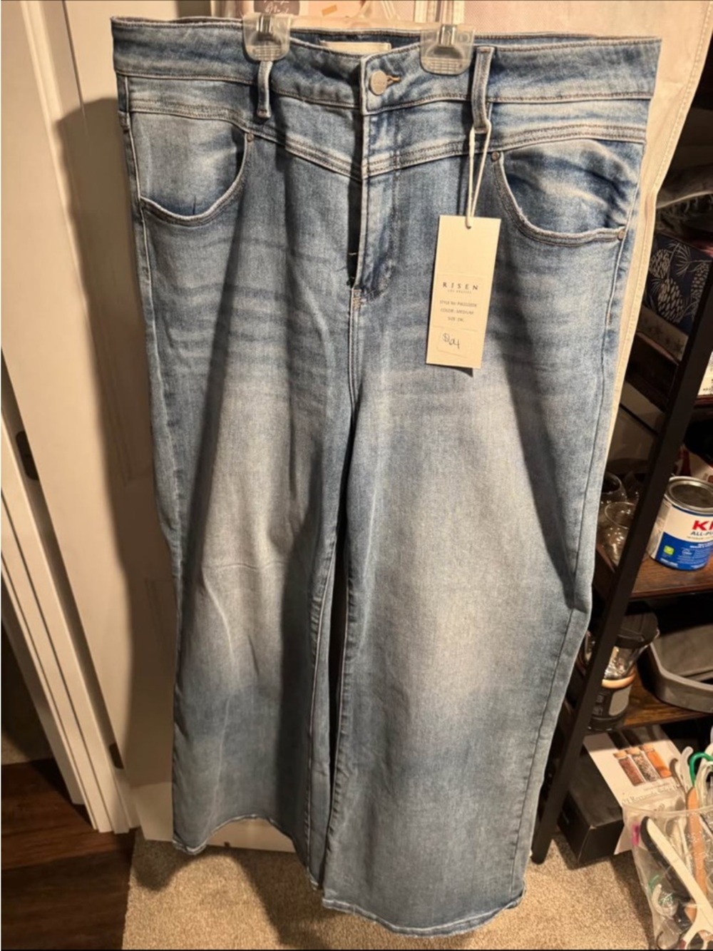 Wide leg Risen jeans